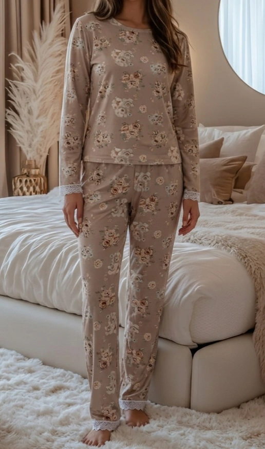 Pijama Floreado ML